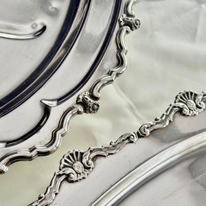 Elegant Vintage Silverplate Meat Trays – Footed – Ornate & Functional – Sold Individually bild 6