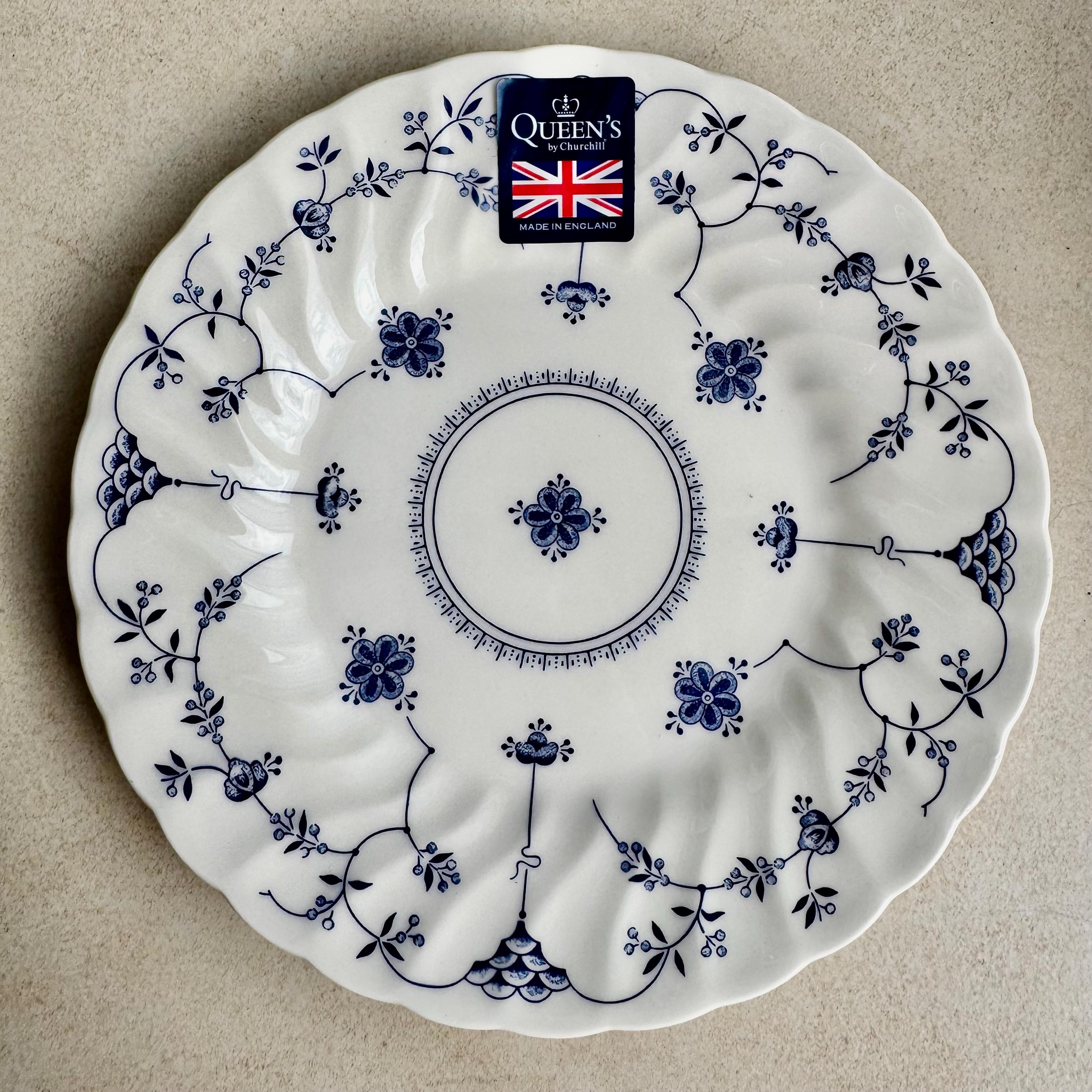 Blue & White Vintage Inspired Salad Plates | Gallery Wall Decor England | Sold Individually