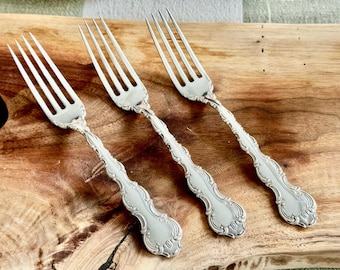 Vintage Birks Sterling Silver “Pompadour” Dinner Fork 7” – Sold Individually