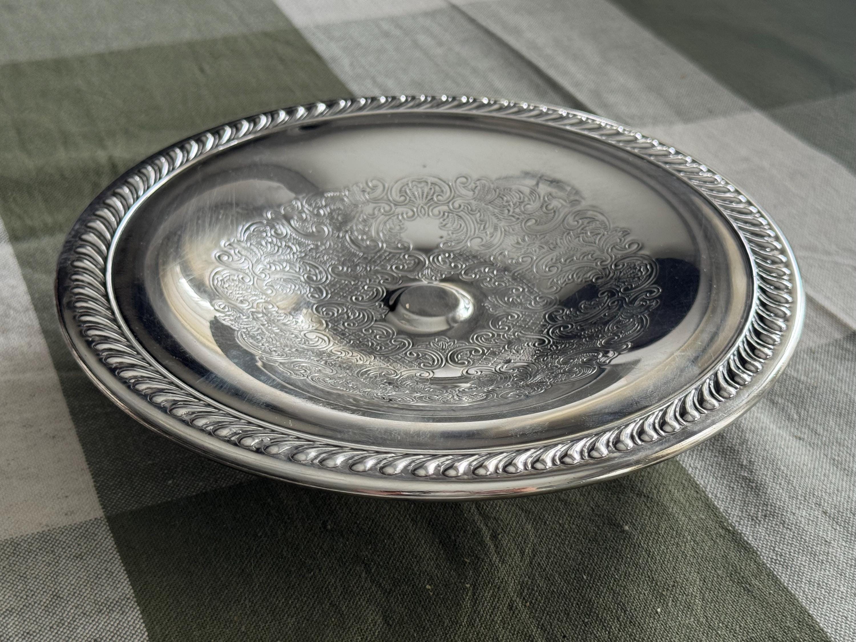 Vintage Silverplate Pedestal Trays – Sold Individually