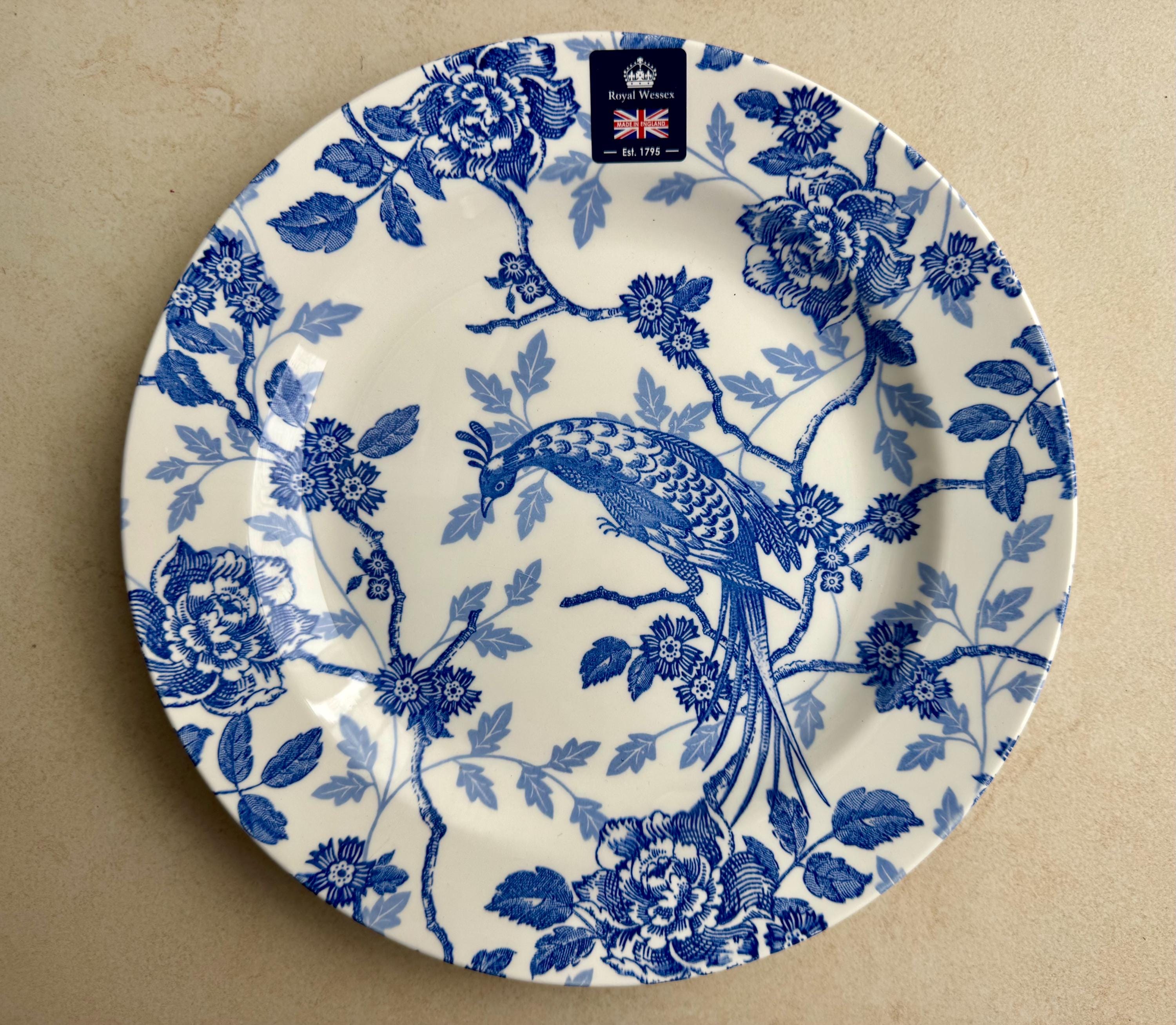 Blue & White Dinner Plate | Vintage-Inspired English Earthenware | Made in England