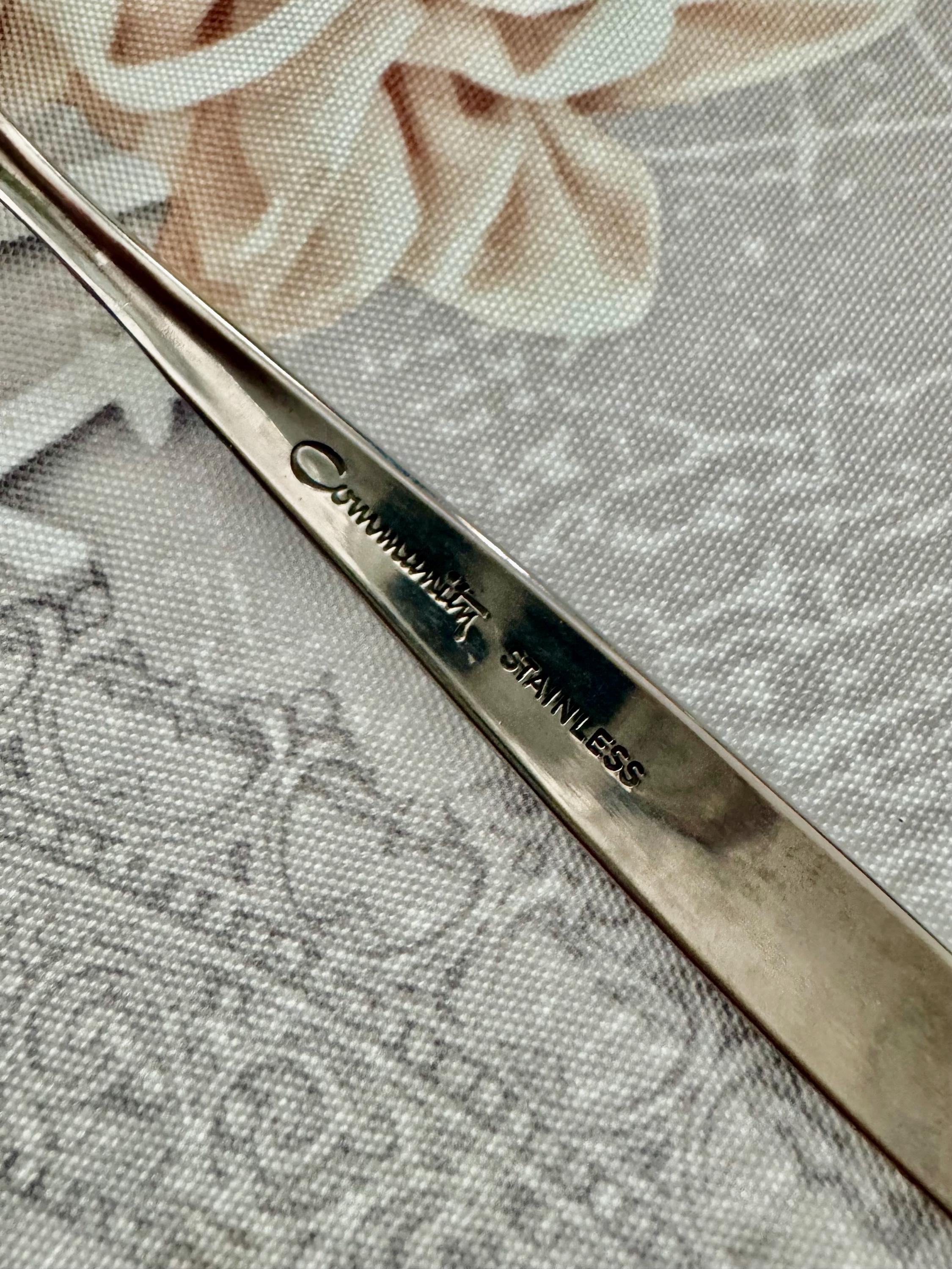 Elegant Vintage Stainless Iced Tea or Cocktail Spoons — Japan or Korea — Long Handle