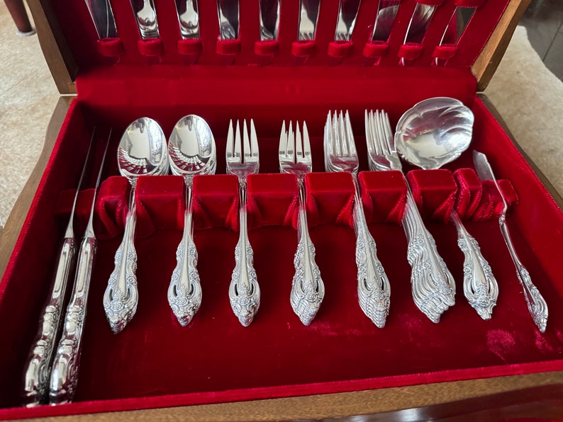 Artistry Vintage 1960+ Complete Silverplate Set for 8 Persons (46 items) — Optional Chest image 1