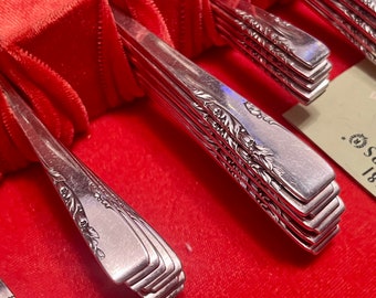 Vintage 1881 Rogers Oneida Silver Plated Flatware Set - "Proposal" Pattern, 55 Pieces