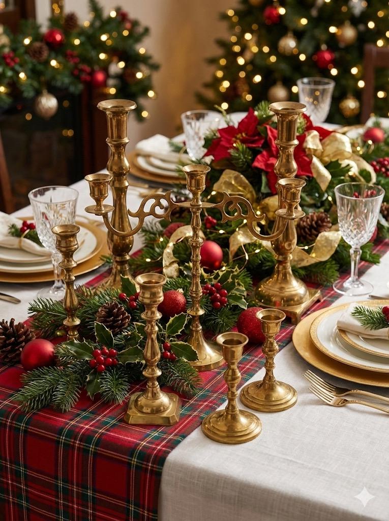 Vintage Brass Candle Holder Collection — Sold in Pairs or Standalone Candelabras