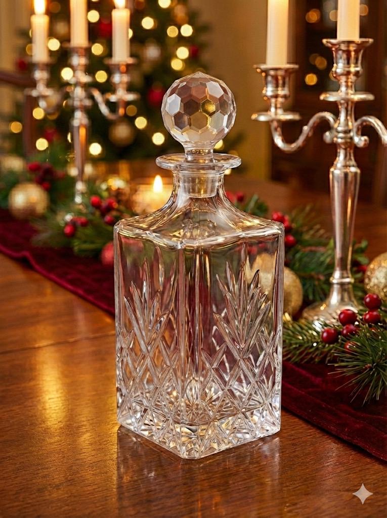 Vintage Crystal Decanters — Two Elegant Styles Available