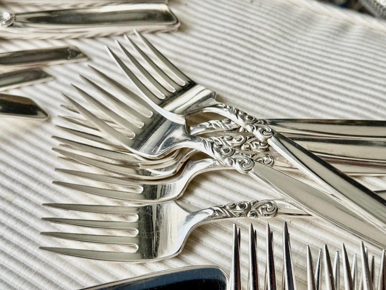 Vintage South Seas Community Silverplate Flatware Set (47 items) – Full Set for 6 Persons (Mid-Century) bild 19