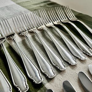 Rostfrei Solingen verzilverd bestek – complete service voor 11 + extra's – Duitsland afbeelding 10