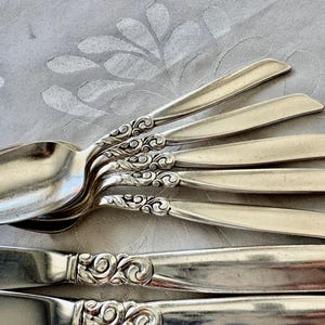 Vintage South Seas Community Silverplate Flatware Set (47 items) – Full Set for 6 Persons (Mid-Century) bild 7