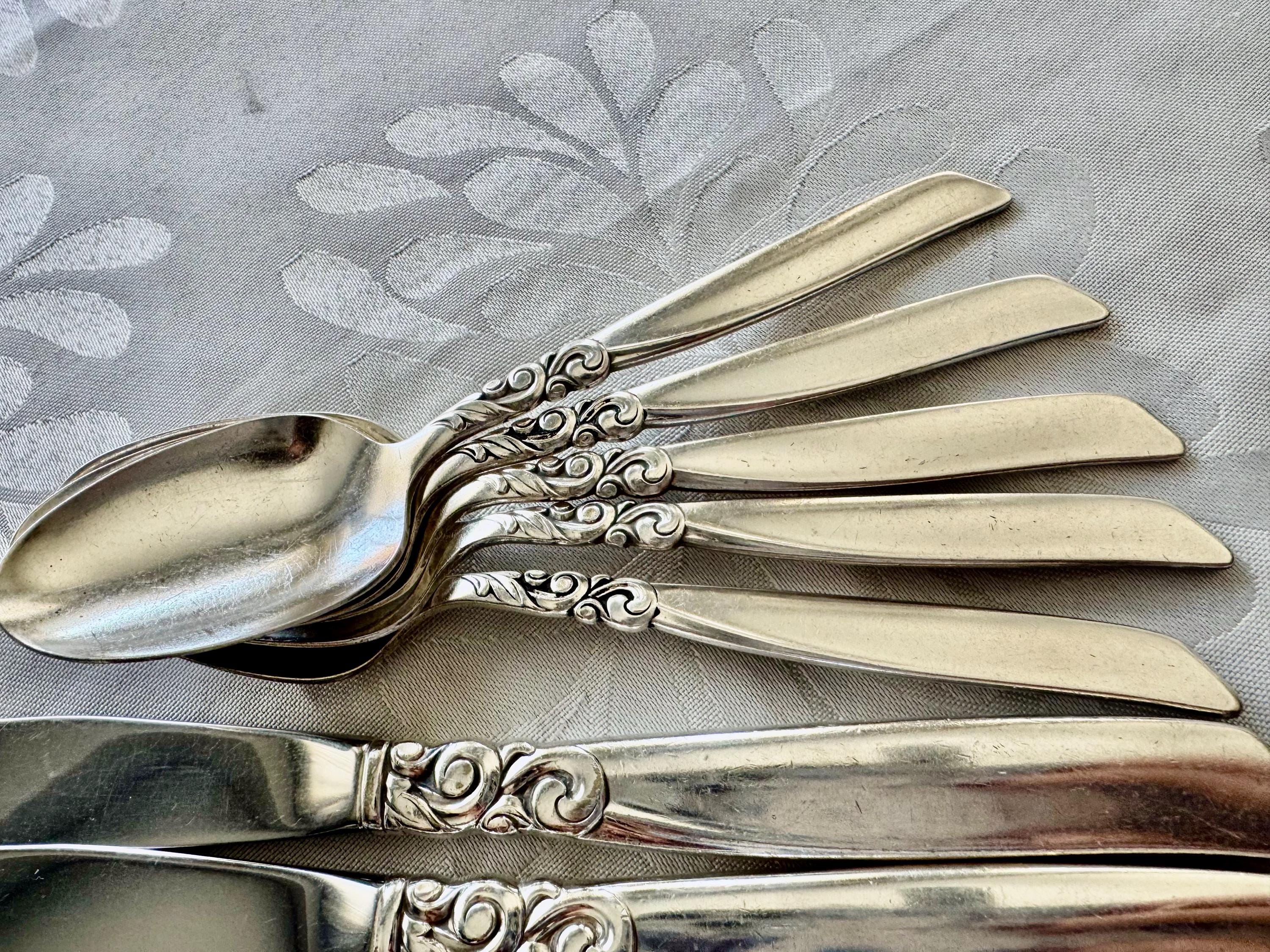 Vintage South Seas Community Silverplate Flatware Set (47 items) – Full Set for 6 Persons (Mid-Century)