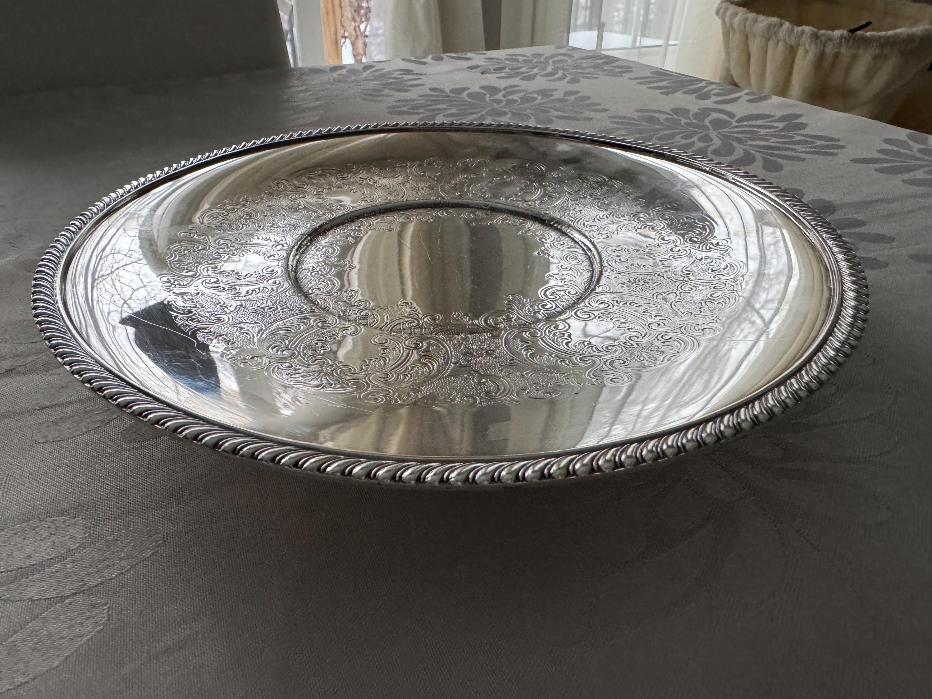 Vintage Silverplate Pedestal Trays – Sold Individually