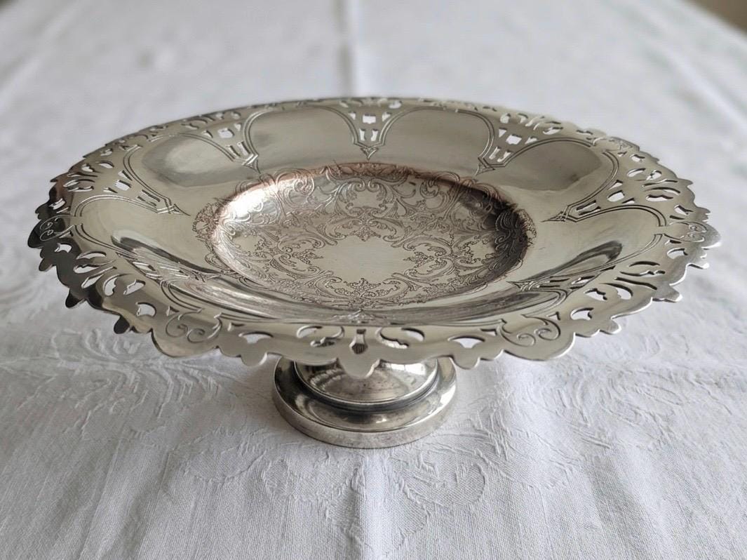 Vintage Silverplate Pedestal Trays – Sold Individually