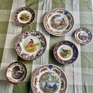 Exquisite Vintage English Animal Collection Plates – Wall Gallery Set of 7 image 2
