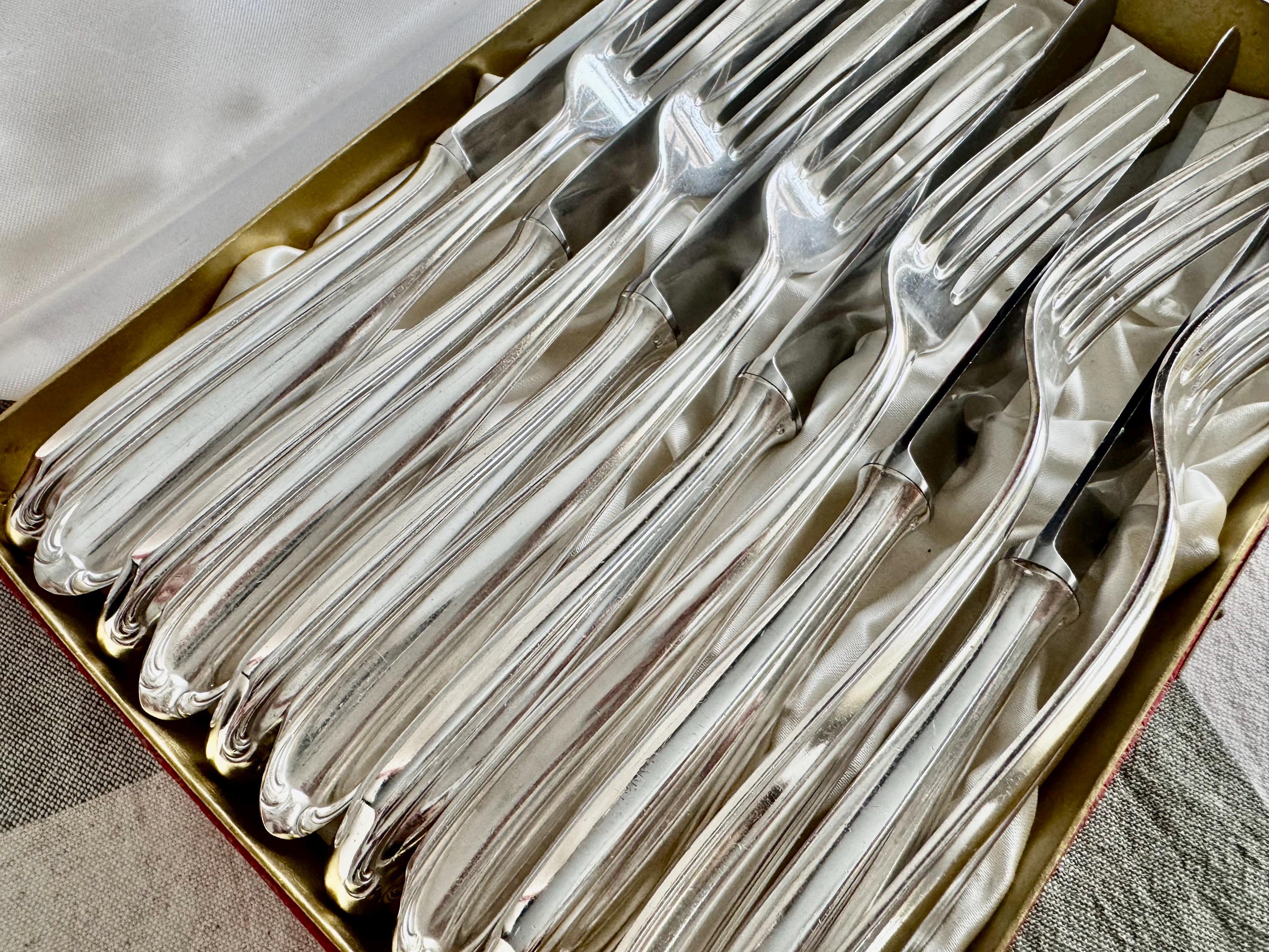 Vintage German Silverplate Flatware Set for 6 – Pierre Alain Box
