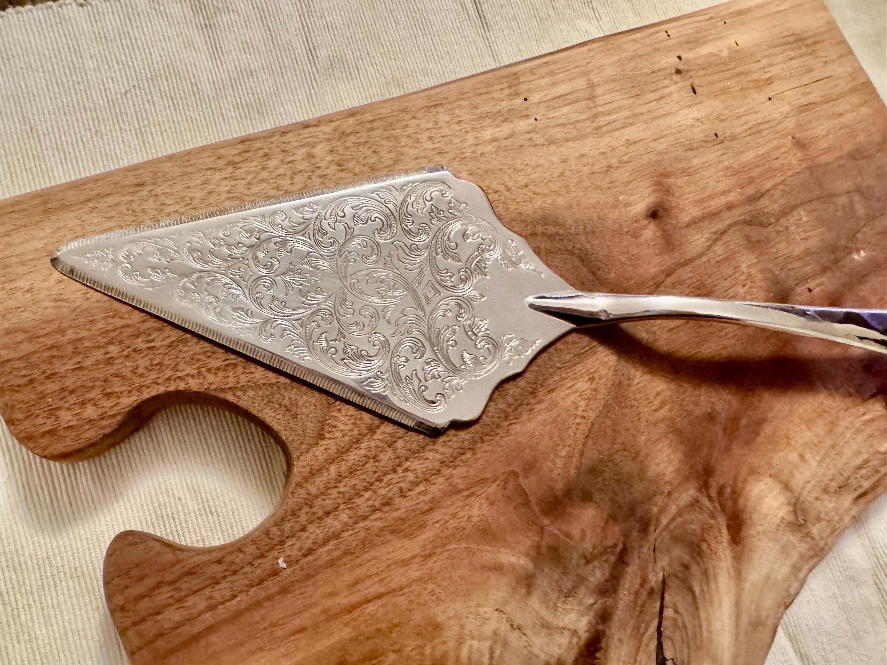 Vintage Silver Plated Triangular/Rectangular Wedding Cake Pie Servers - Sold Individually - Pick your favorite