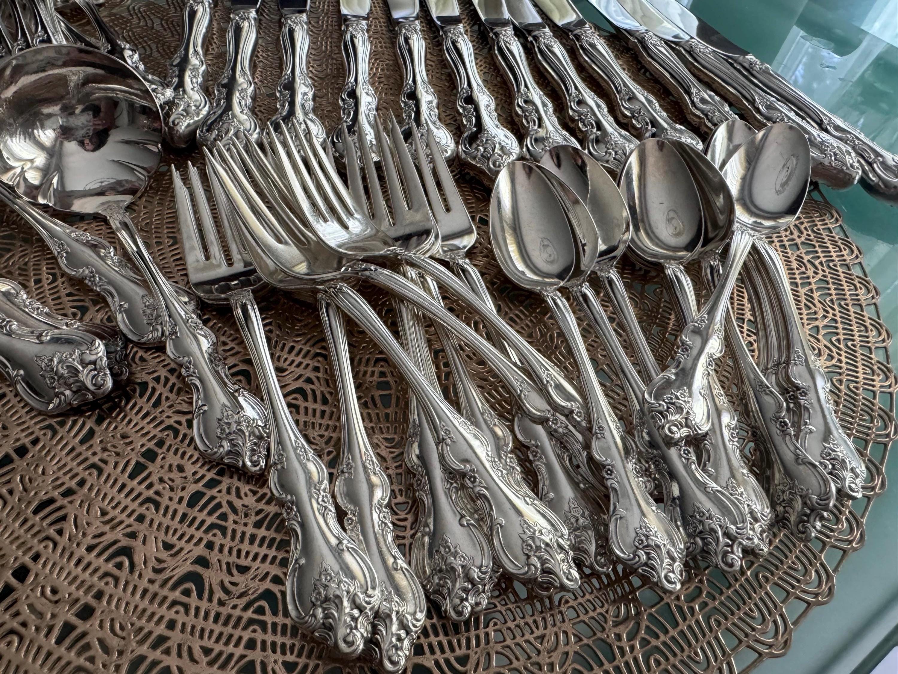 Vintage Orleans Rogers Bros Silver Plated Silverware 1964 - Complete Set for 12 Persons