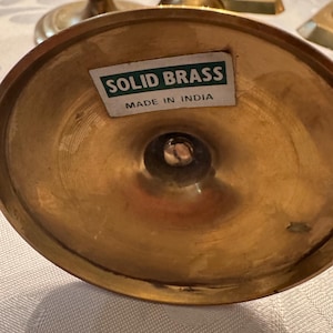 Vintage Brass Candle Holder Collection — Sold in Pairs or Standalone Candelabras bild 7