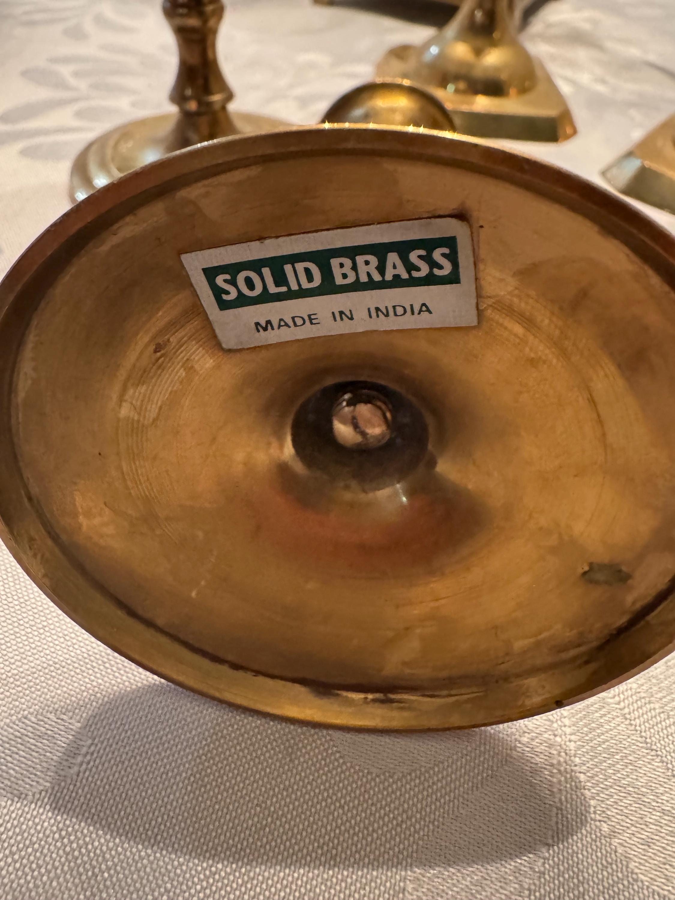 Vintage Brass Candle Holder Collection — Sold in Pairs or Standalone Candelabras