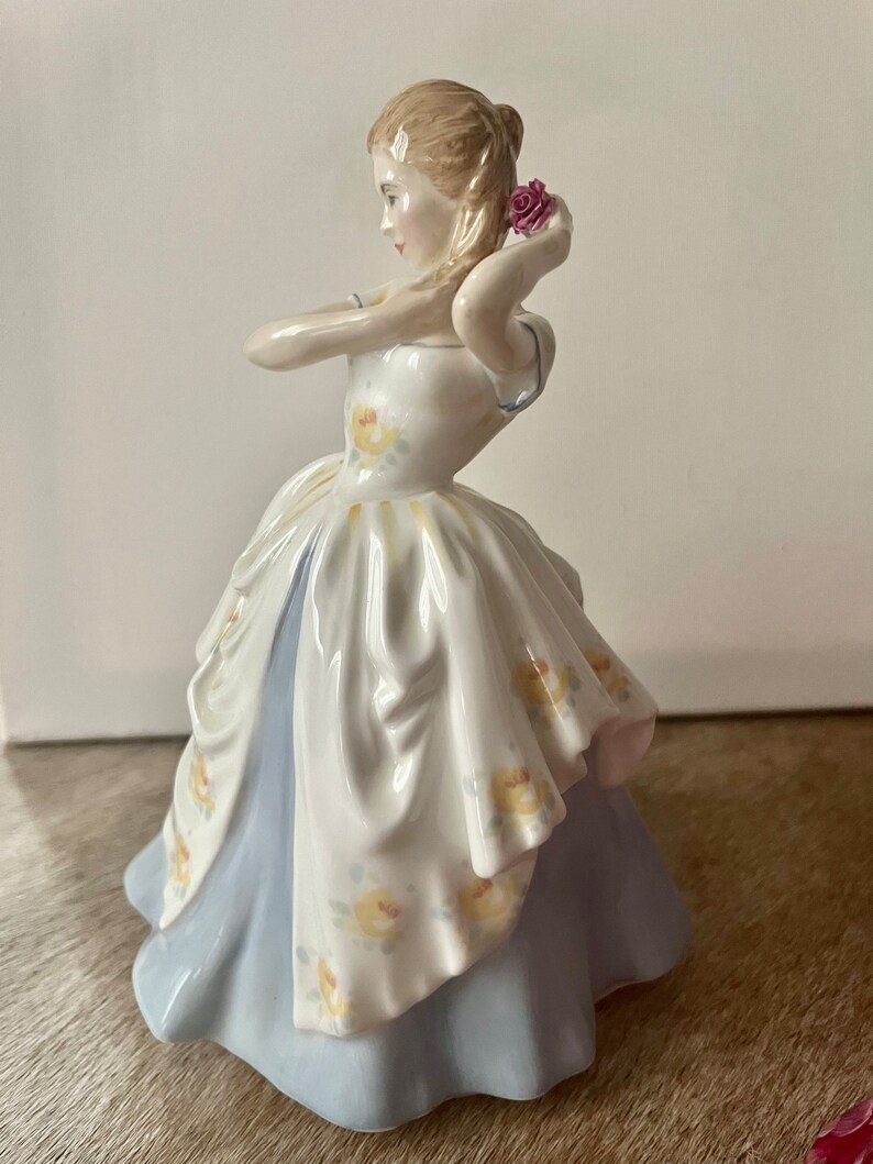 Vintage Royal Doulton Figurines Laura HN2960 light Blue Etsy Canada