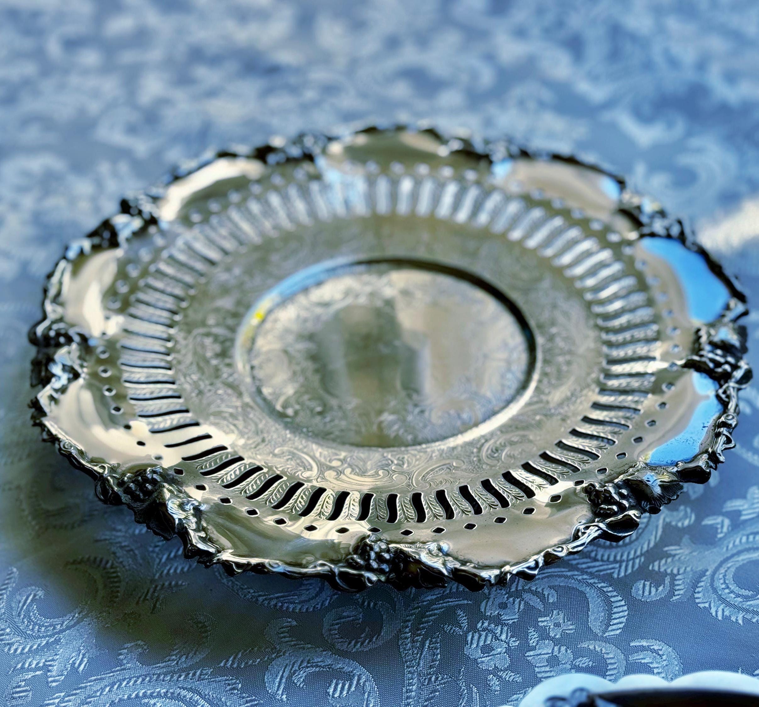 Vintage Silverplate Pedestal Trays – Sold Individually