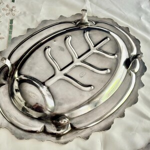Elegant Vintage Silverplate Meat Trays – Footed – Ornate & Functional – Sold Individually bild 11