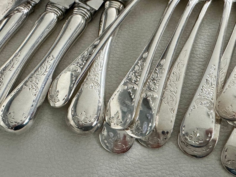 Regency Silver Pattern Vintage Birks Regency - Silver Plated - Queen Mary - Complete Set for 6 ...