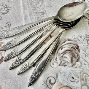 Vintage NASCO “Mariana / Jasmin” Stainless Flatware Collection – Floral Roses Pattern Korea bild 6