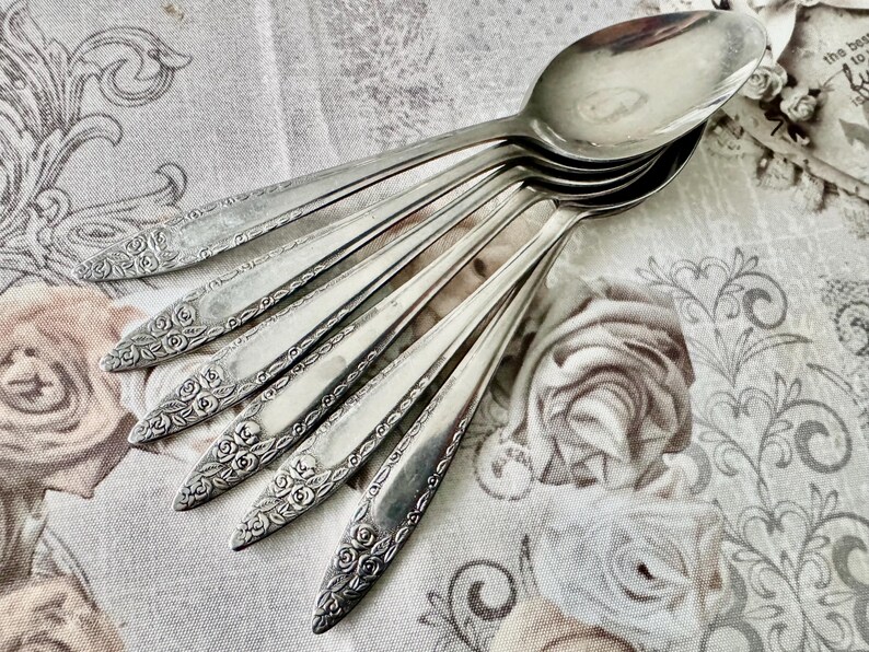 Vintage NASCO “Mariana / Jasmin” Stainless Flatware Collection – Floral Roses Pattern Korea bild 6