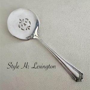 Vintage Perforated Silver Plated Cake Pie Servers - Sold Individually - Pick your favorite Style H: Lexington