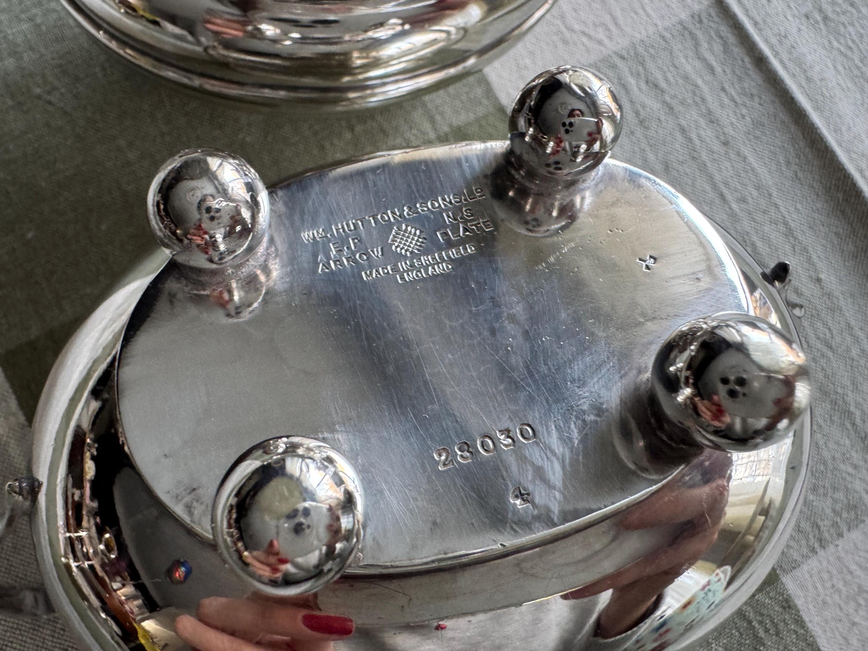 Vintage Silverplate Tea Accessories – English Toast Rack, Teabag Holder, Creamer & Sugar