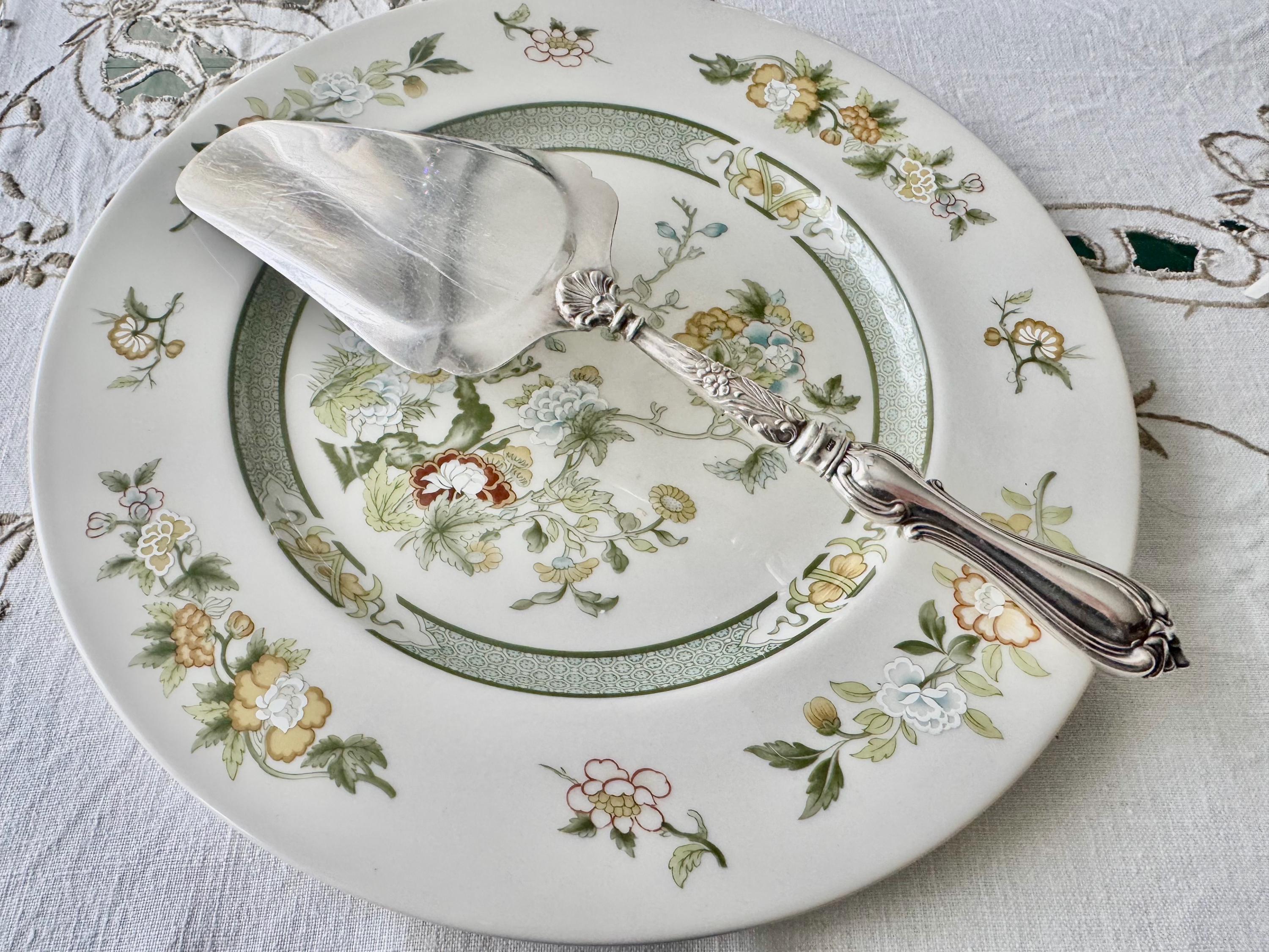 Antique WMF German Silverplate Cake Server – Ornate Engraved Serving Slice