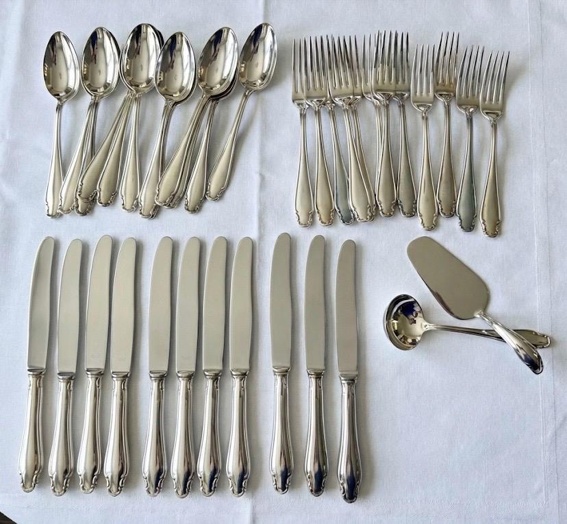 Rostfrei Solingen Silverplate Flatware – Complete Service for 11 + Extras – Germany