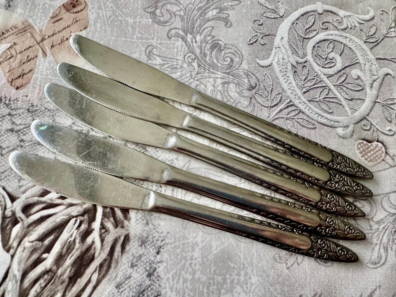 Vintage NASCO “Mariana / Jasmin” Stainless Flatware Collection – Floral Roses Pattern Korea bild 5