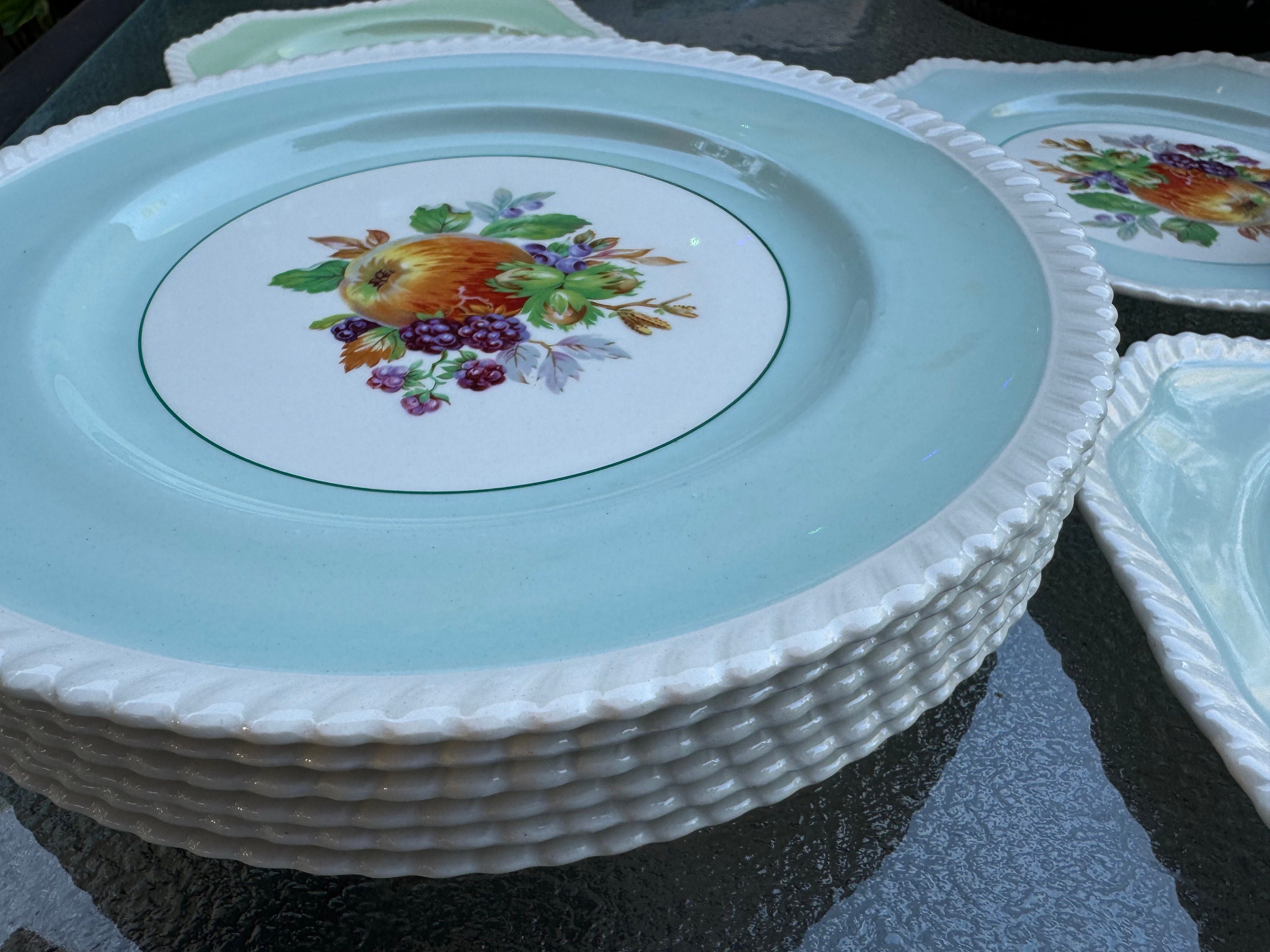 Vintage California by JOHNSON BROTHERS Dinner and Luncheon Plates - 6 of each