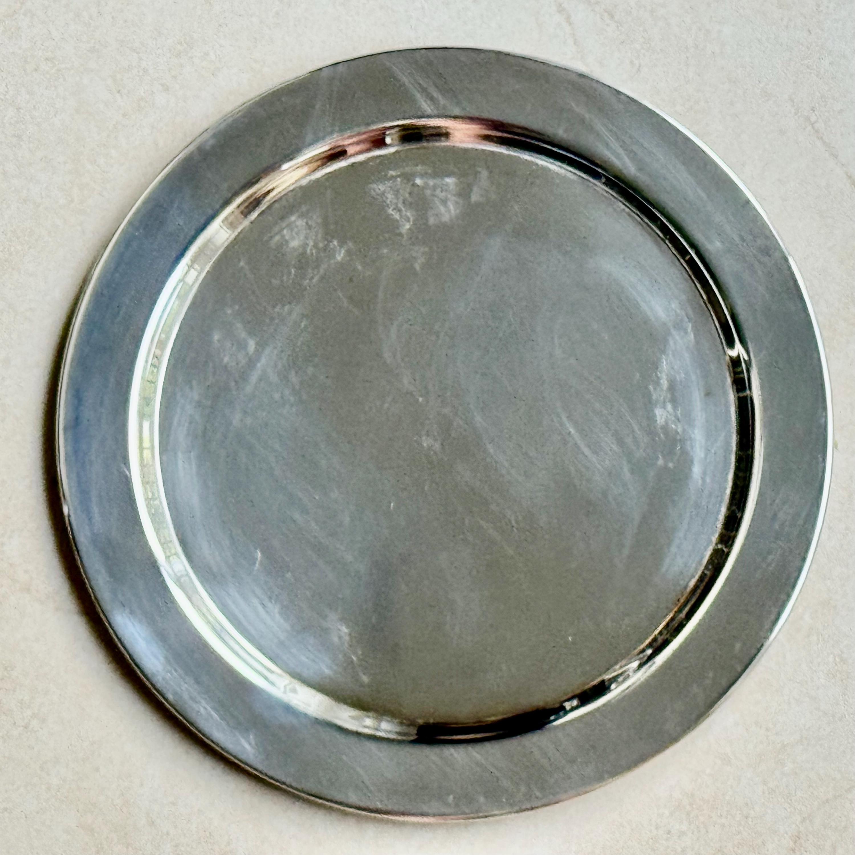 Vintage Silverplate Round Trays — Assorted Designs —Small to Medium Size 6-8.5” — Sold Individually