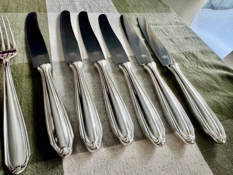 Vintage German Silverplate Flatware Set for 6 – Pierre Alain Box image 3