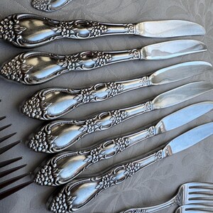 Vintage Oneida Huntington USA (Stainless 1977-1991) Flatware Set – Complete Set for 6 (36 items) Bild 4