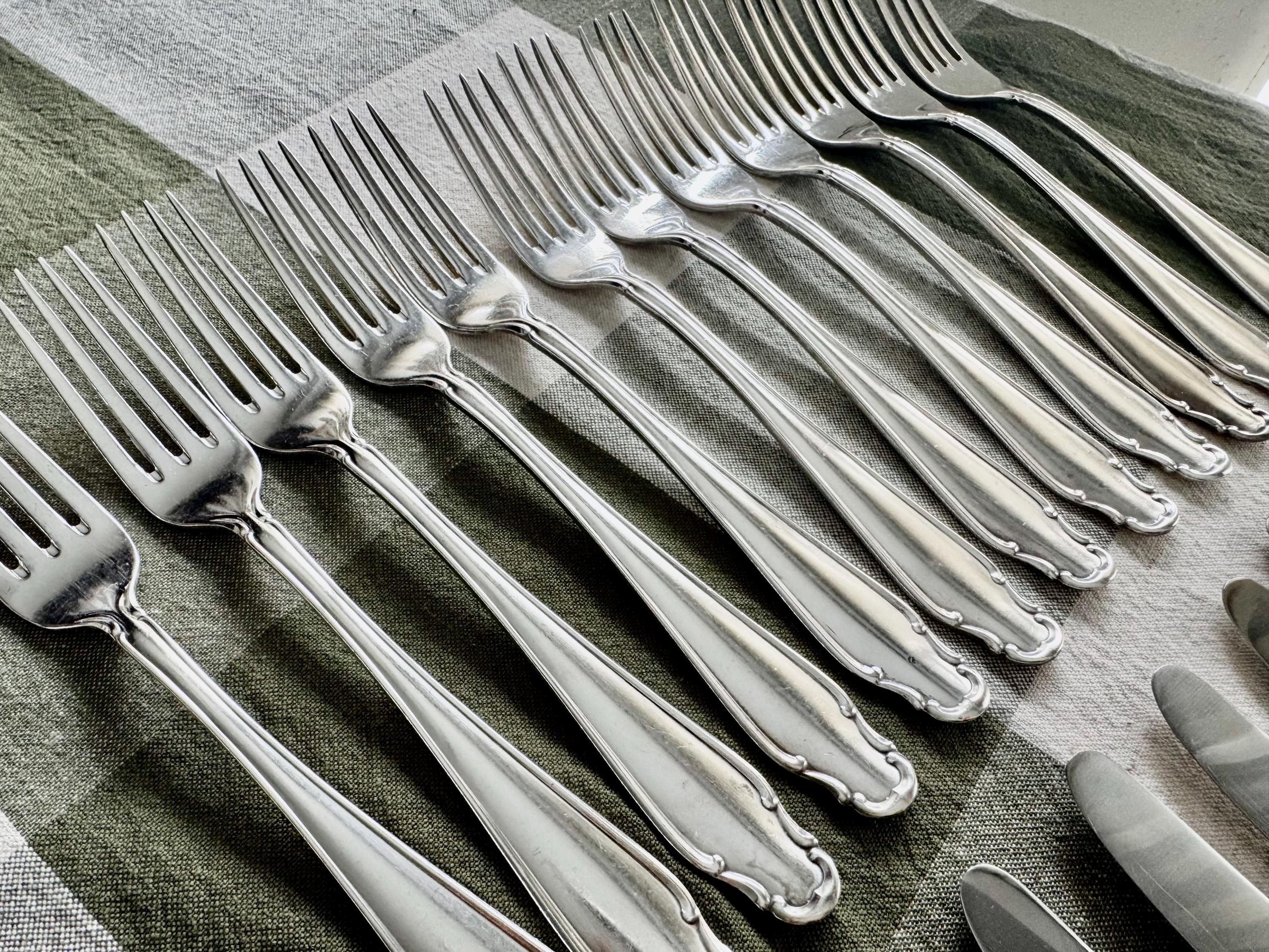 Rostfrei Solingen Silverplate Flatware – Complete Service for 11 + Extras – Germany