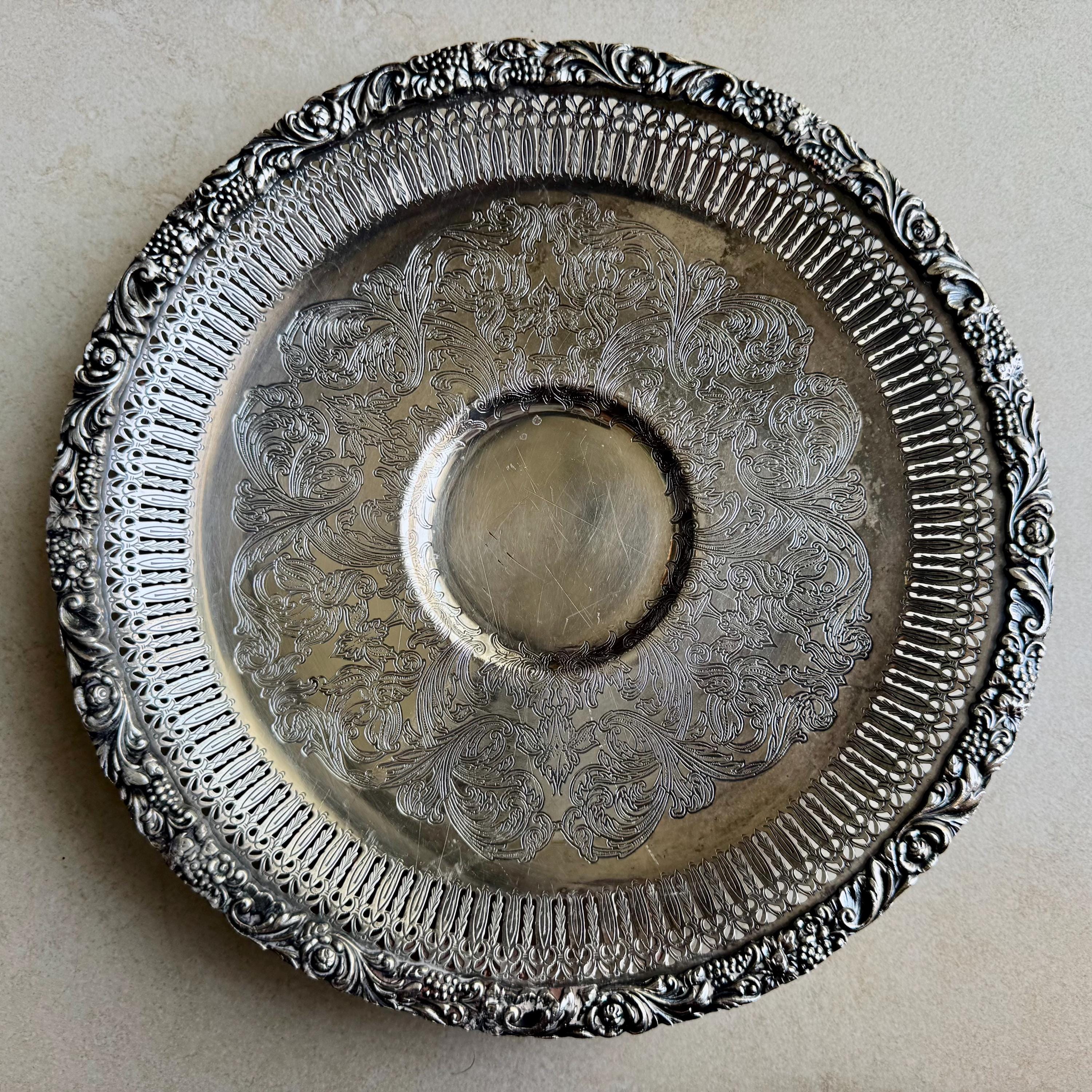 Vintage Silverplate Pedestal Trays – Sold Individually