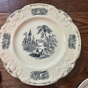 Vintage Royalty Wall Plates – Black & White Gallery Collection, Ceramic Porcelain bild 5