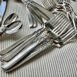 Vintage South Seas Community Silverplate Flatware Set (47 items) – Full Set for 6 Persons (Mid-Century) bild 14