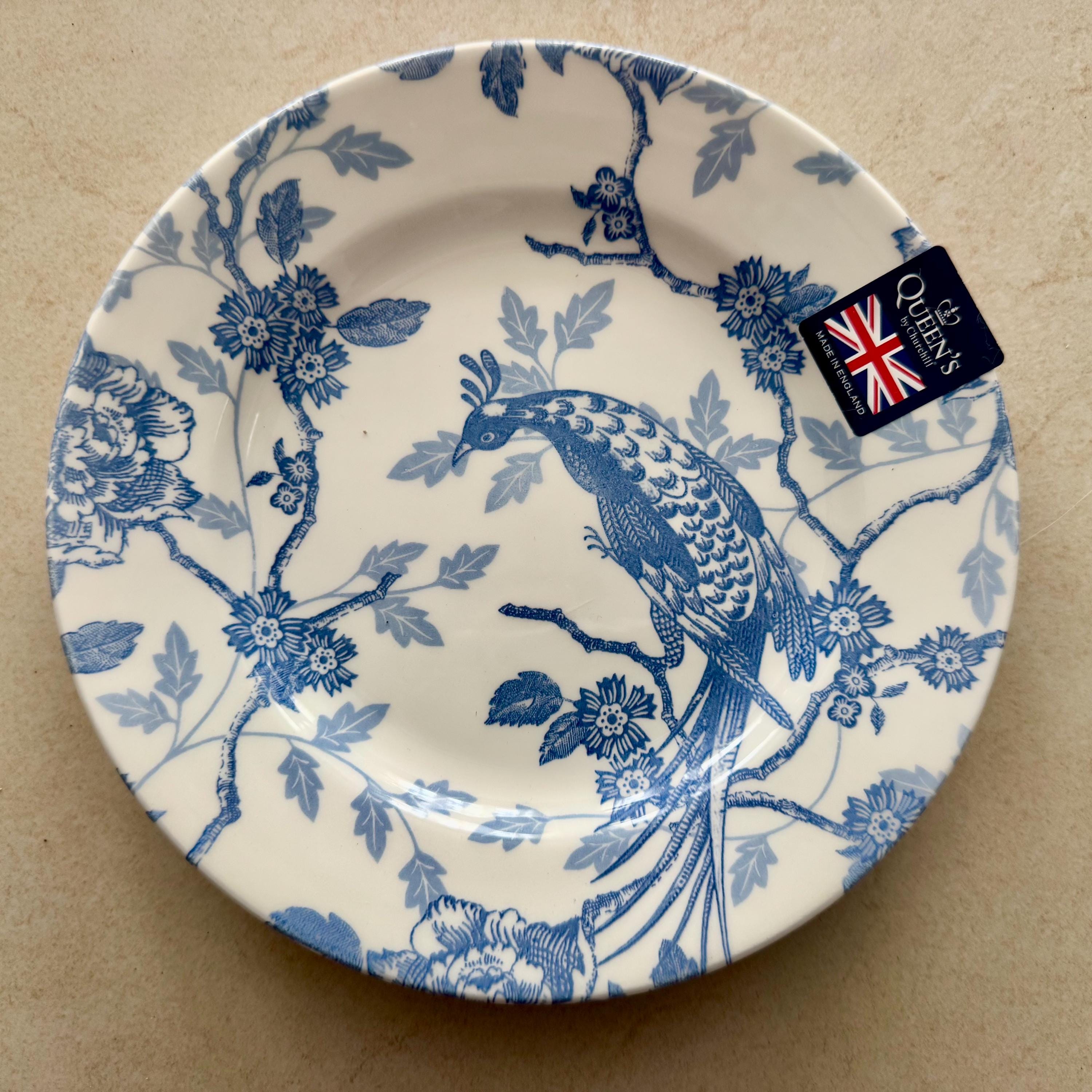 Vintage Mixed Wall Plate Gallery Set Of 7 — Italian Faenza Garofano, Riviera Japan, Royal Albert, Foley, Queen’s Finland & Blue Onion
