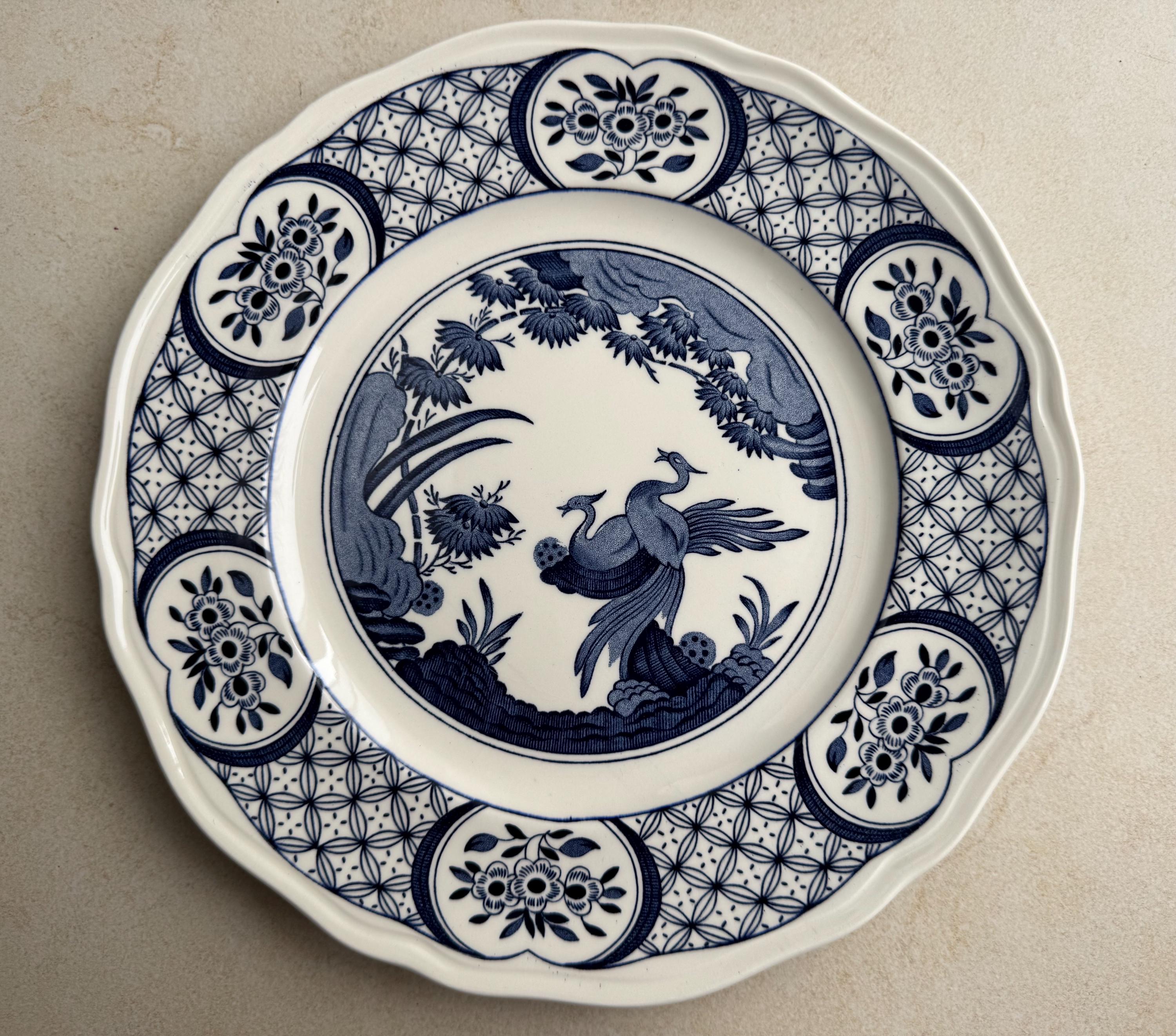 Blue & White Dinner Plate | Vintage-Inspired English Earthenware | Made in England
