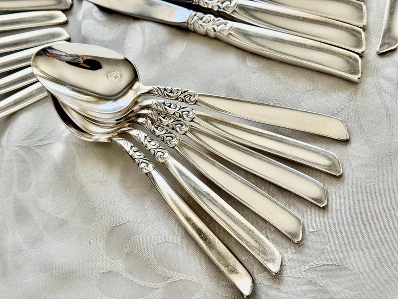 Vintage South Seas Community Silverplate Flatware Set (47 items) – Full Set for 6 Persons (Mid-Century) bild 9