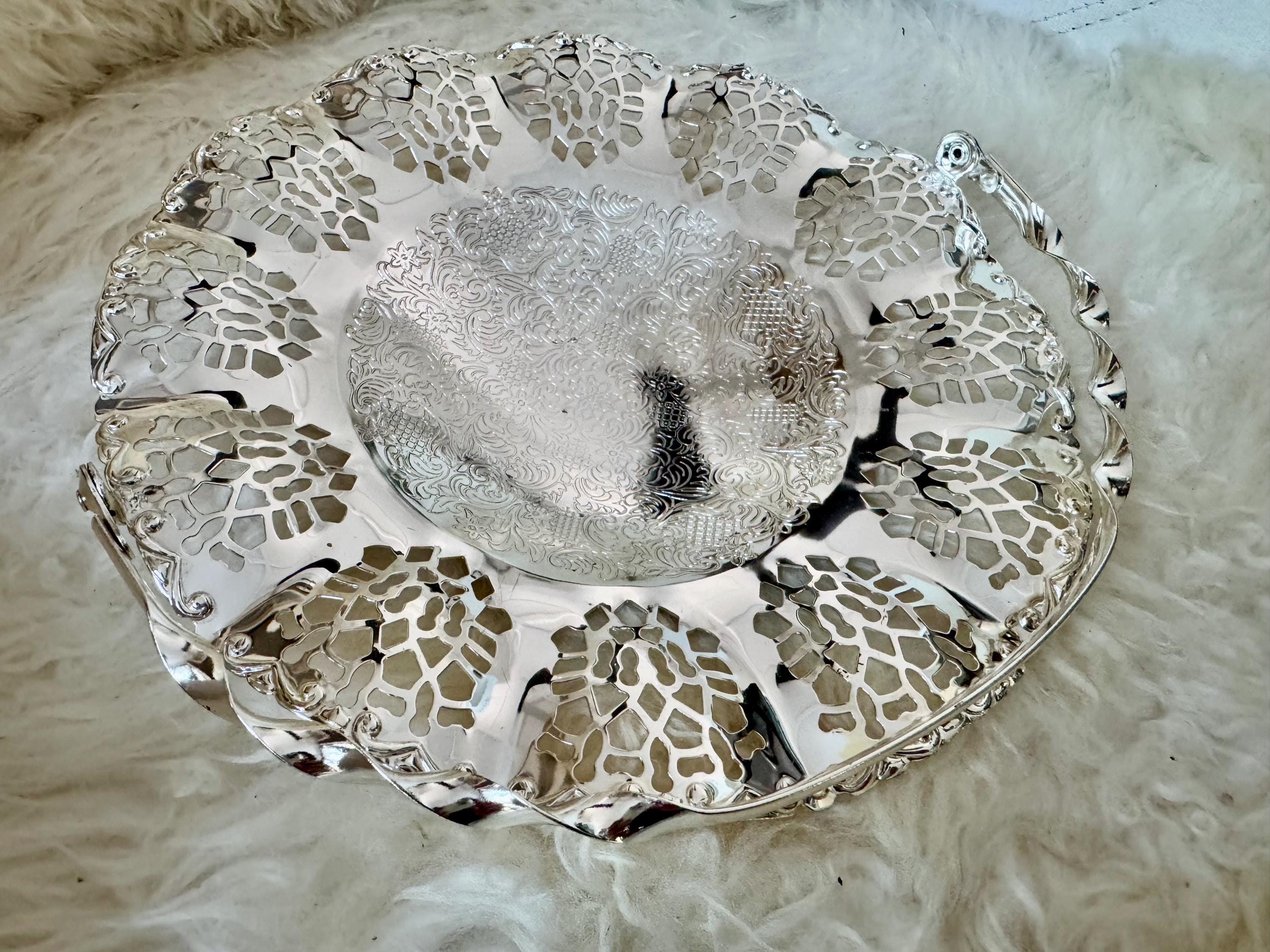 Vintage Mayell Silver Plated Baskets – EP Steel – Made in England