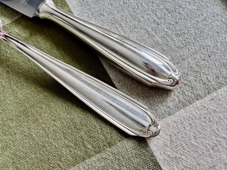 Vintage German Silverplate Flatware Set for 6 – Pierre Alain Box image 8