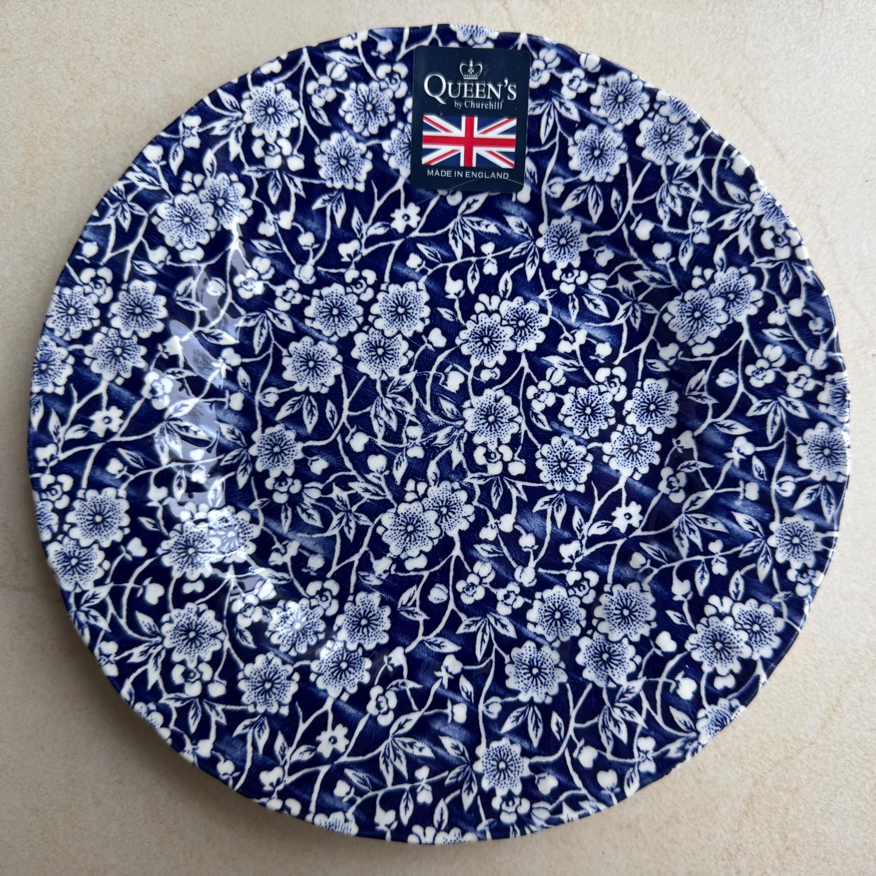 Blue & White Vintage Inspired Salad Plates | Gallery Wall Decor England | Sold Individually