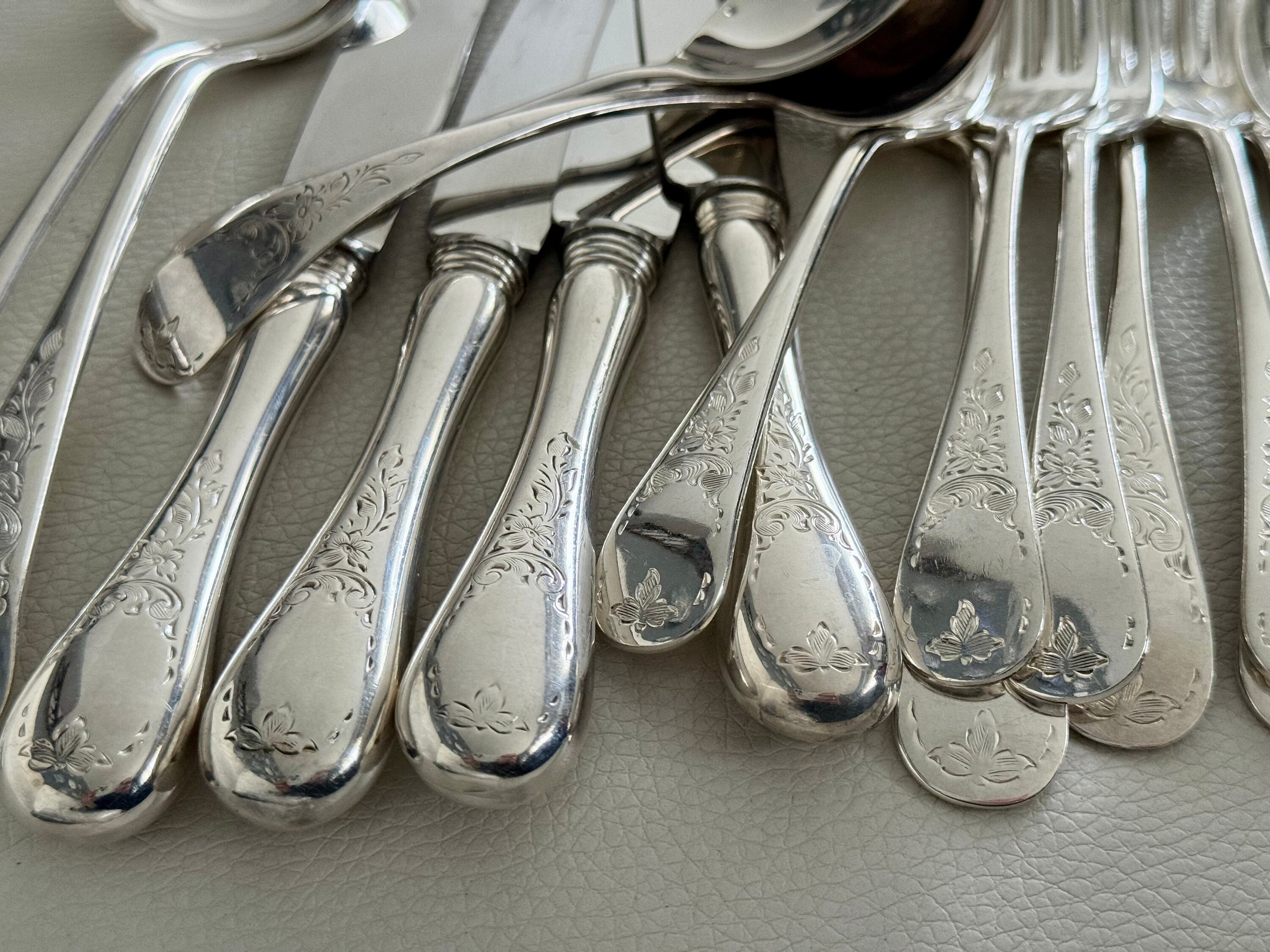 Vintage Birks Regency - Silver Plated - Queen Mary - Complete Set for 6 or 12 Persons