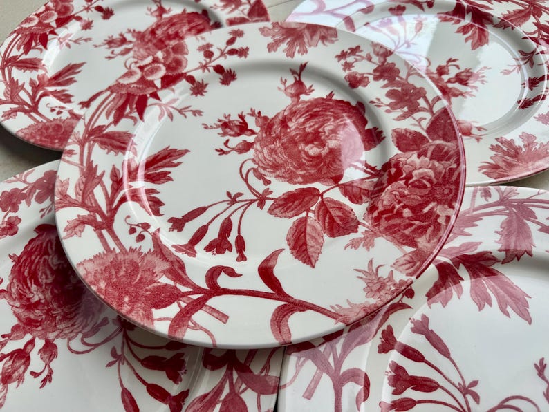 New Vintage Style Transferware - Dinner Plates 11” - Royal Stafford England bild 7