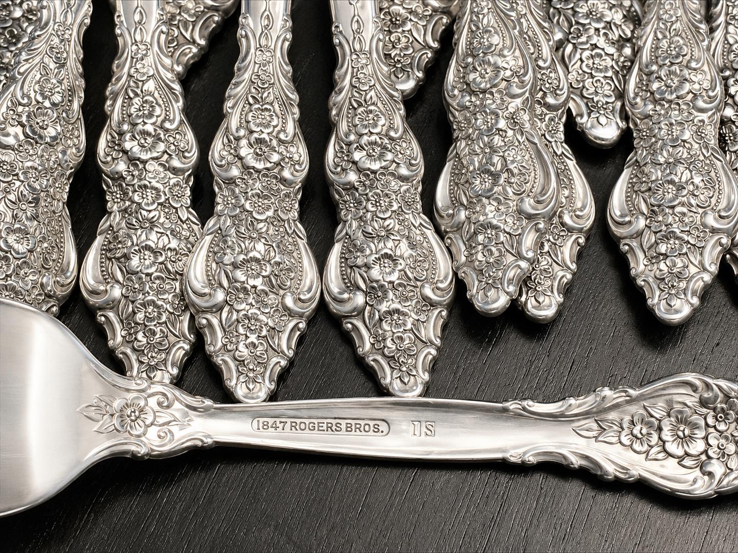 Vintage 1847 Rogers Bros Silver Renaissance Silverplate Flatware